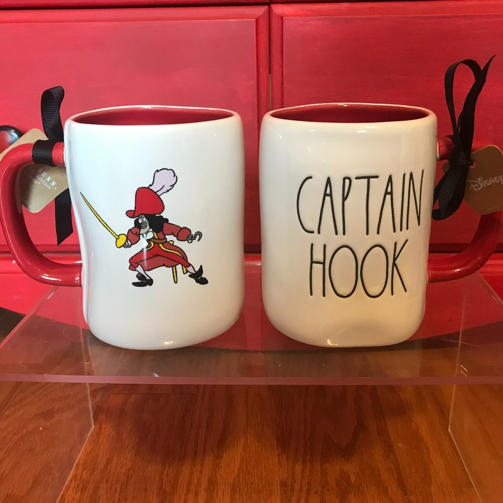 Rae Dunn Disney Captain Hook Peter Pan NWT mug